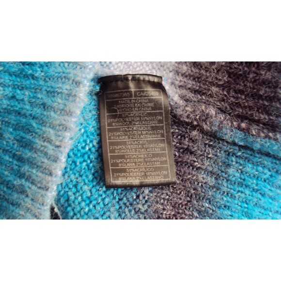 Steve Madden Pullover Sweater Size L Multicolored Long Sleeve - Picture 4 of 5